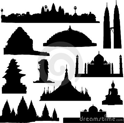 Borobudur Stock Illustrations.