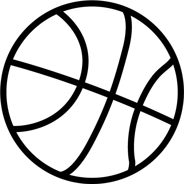 41+ Basketball Clipart Black And White.