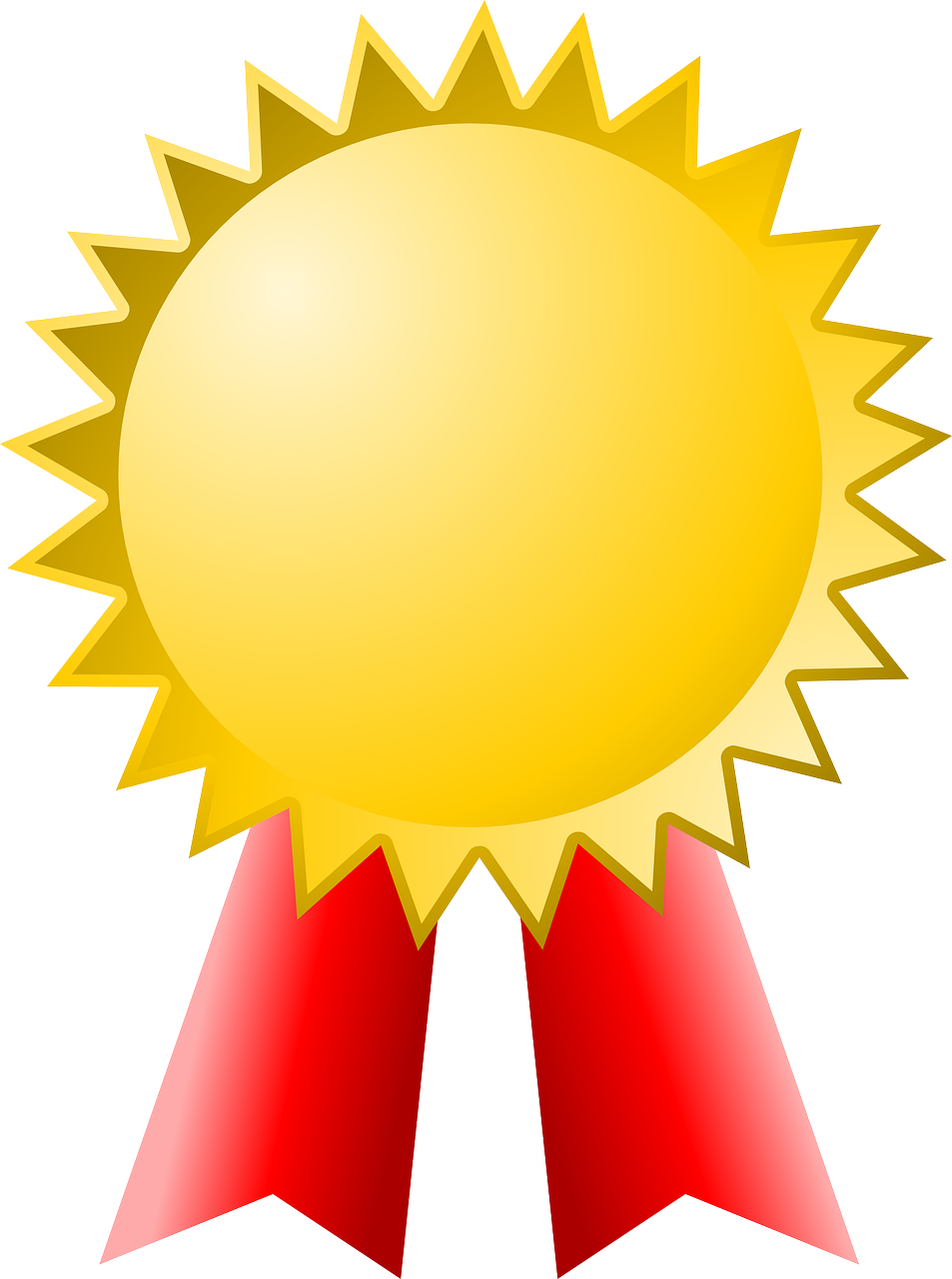 Award Gold Winner Badge PNG.