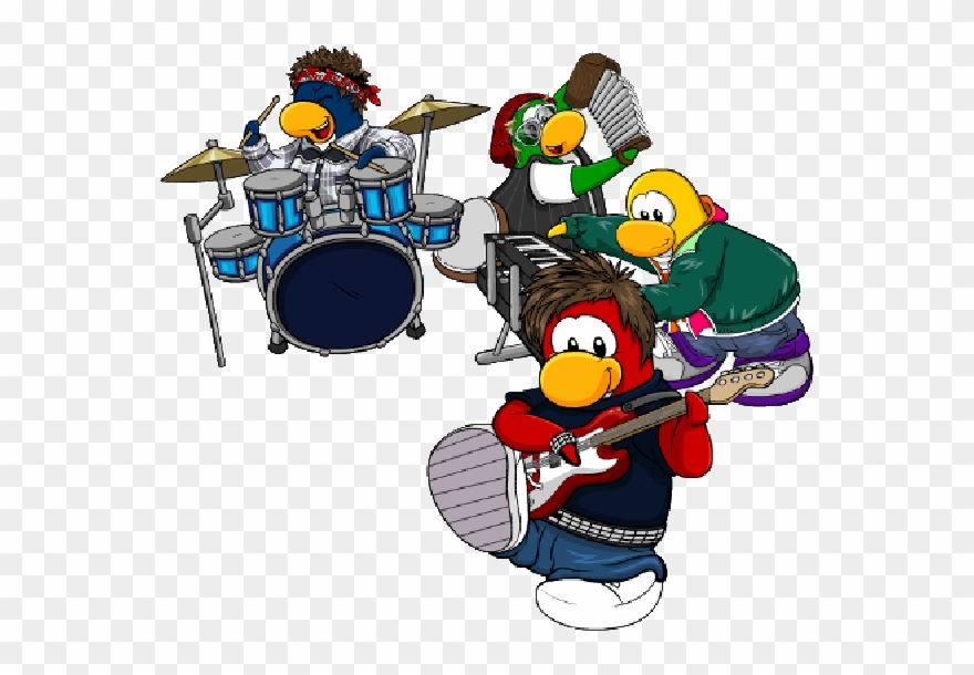 Club Penguin Cartoon Picture Images Wondering Clip.