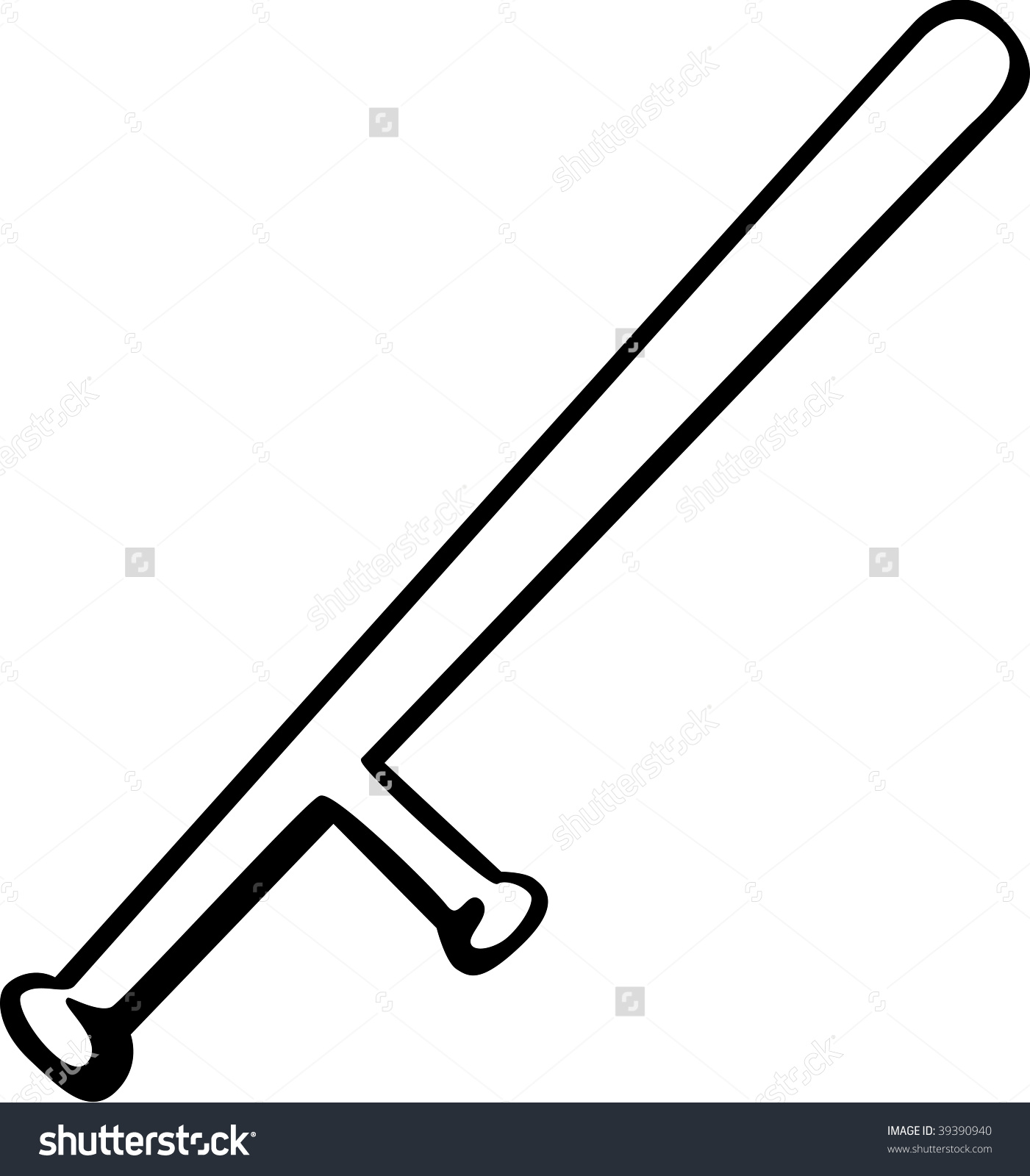 Police Baton Stock Illustration 39390940.