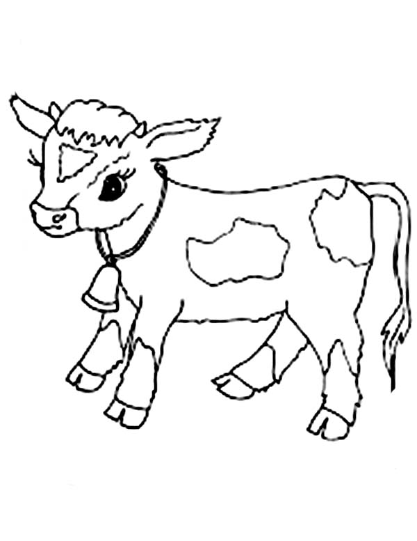 Baby Cow Clipart Black And White.