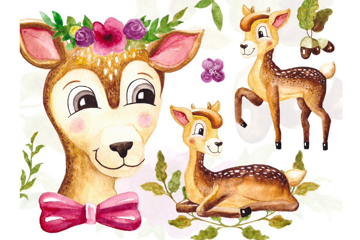 Baby Deer Clipart Animal Png.