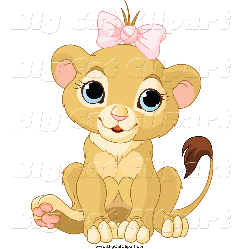 Cute baby cat clipart.