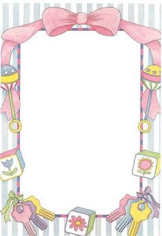 Printable baby shower border. Free GIF, JPG, PDF, and PNG.