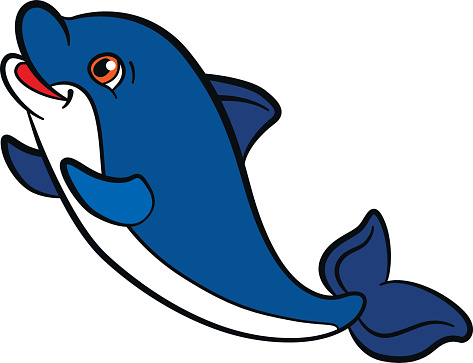 Cute Baby Dolphin Clipart.