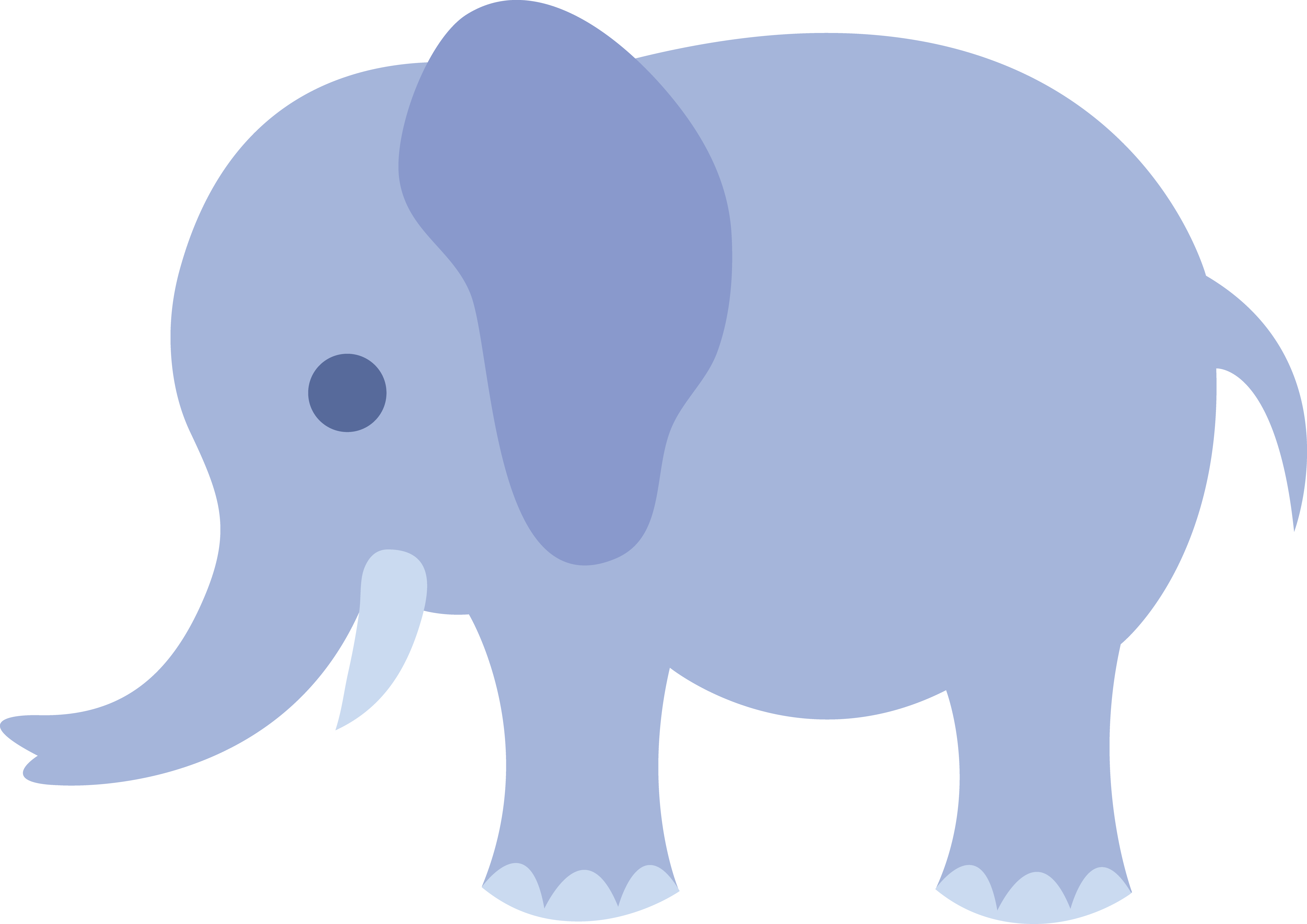 Free baby elephant clipart vector.