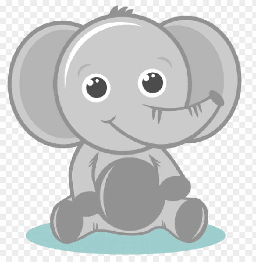 baby elephant head clipart.