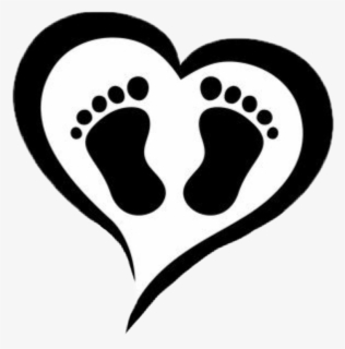 Free Baby Feet Black And White Clip Art with No Background.