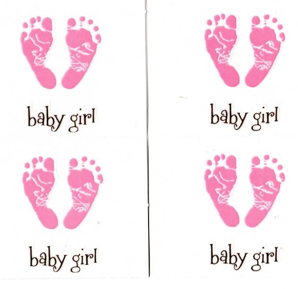 Baby Foot Clip Art Girl Footprint Cake Ideas cakepins.com.