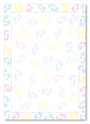 Free baby shower borders for microsoft word.