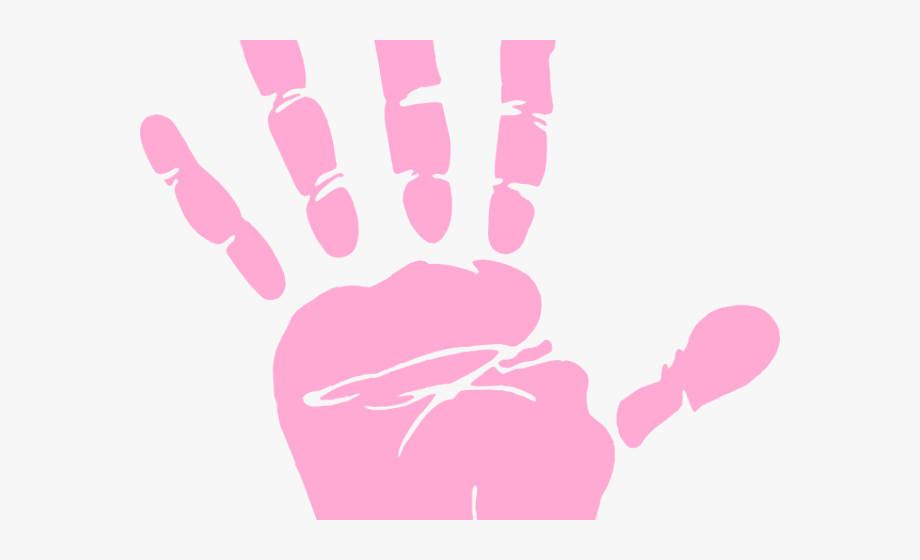 Handprint Transparent Baby Girl.