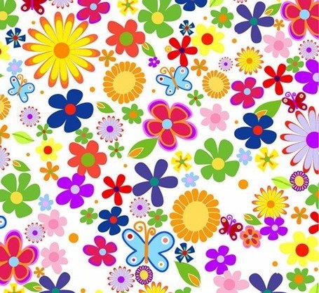 Spring Flowers Background Clipart Picture Free Download.