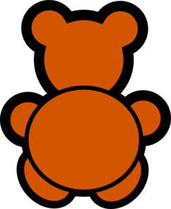 Backward Bear Clip Art at Clker.com.