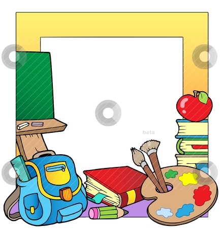 School Frame Clipart.