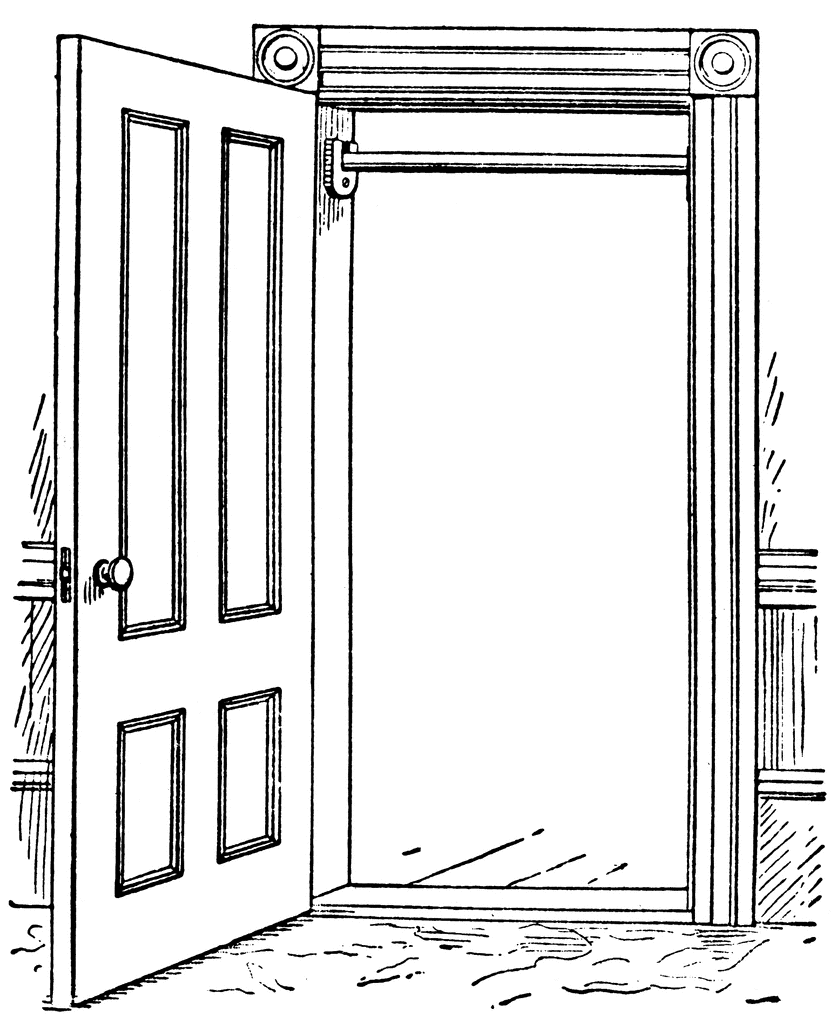 Front Door Clipart Black And White. Front Door Clipart Clipart.