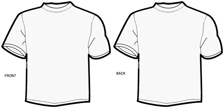 Blank t shirt templates.