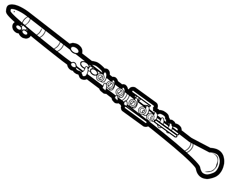 Free Flute Black And White Clipart, Download Free Clip Art.