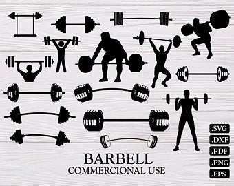 Barbell clipart.