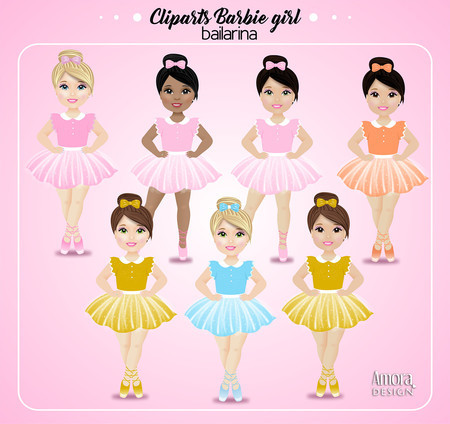 Cliparts Barbie bailarina.