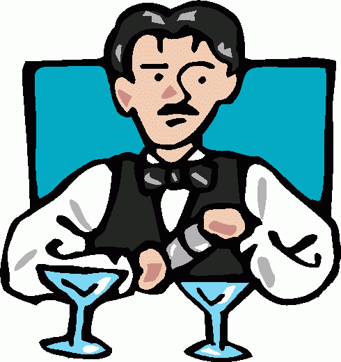 Bartender clipart.