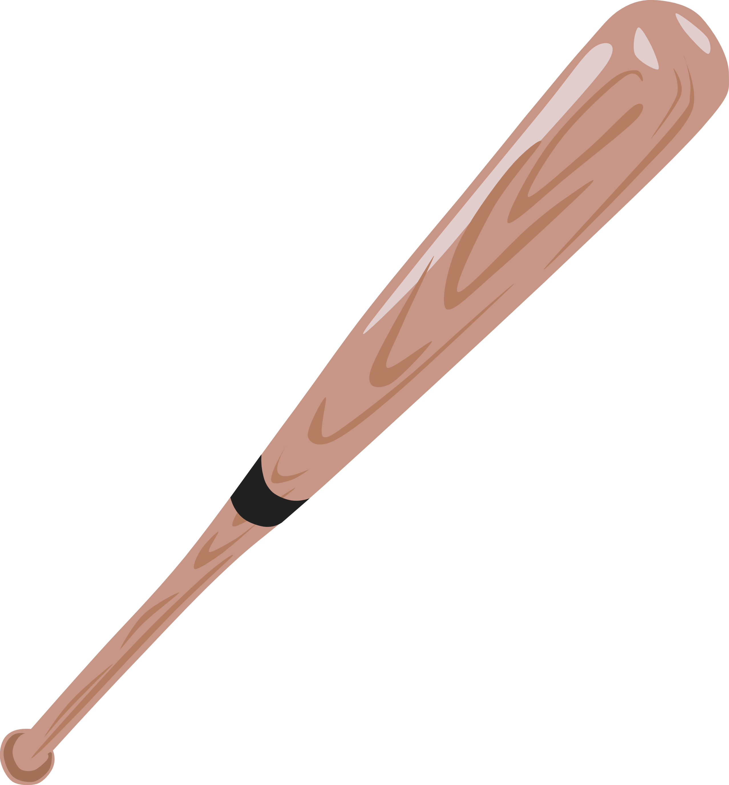 Crossed Baseball Bat Clipart.