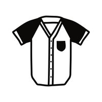 Baseball jersey Vector Image.