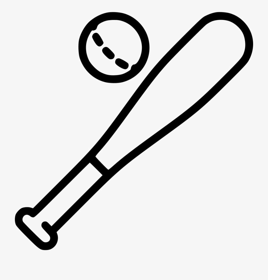 Transparent Baseball Bat And Ball Png.