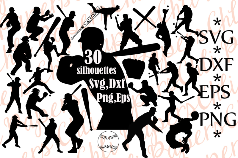 Free Baseball Silhouette Svg, BASEBALL CLIPART, Baseball.