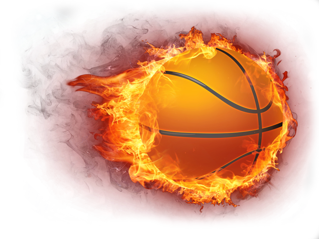 Basketball Fire Icon.