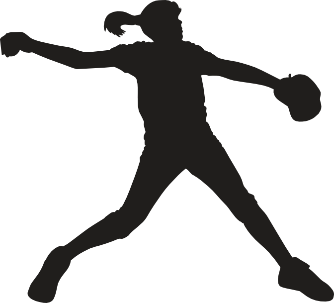 Fastpitch softball Pitcher Clip art.