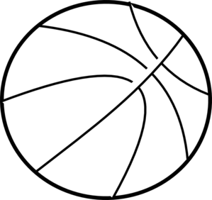 black and white basketball template.