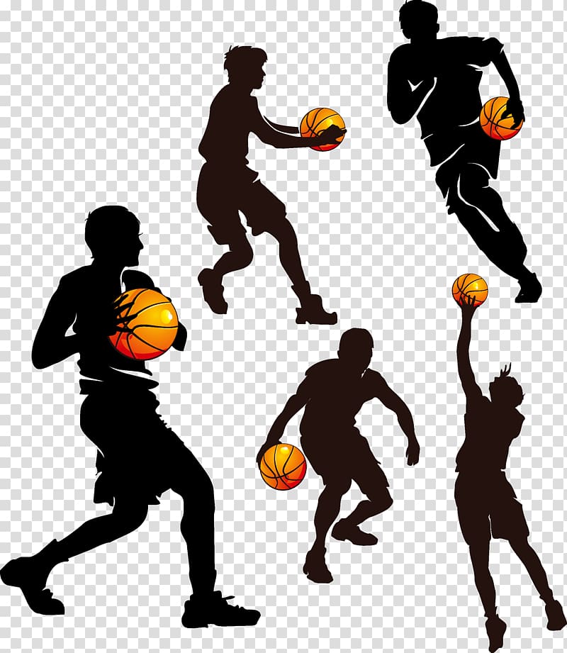 Basketball illustration, Basketball Sport , Basketball Silhouette.