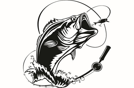 Clip Art Fish Bass Fishing Clip Art Free P #170582.