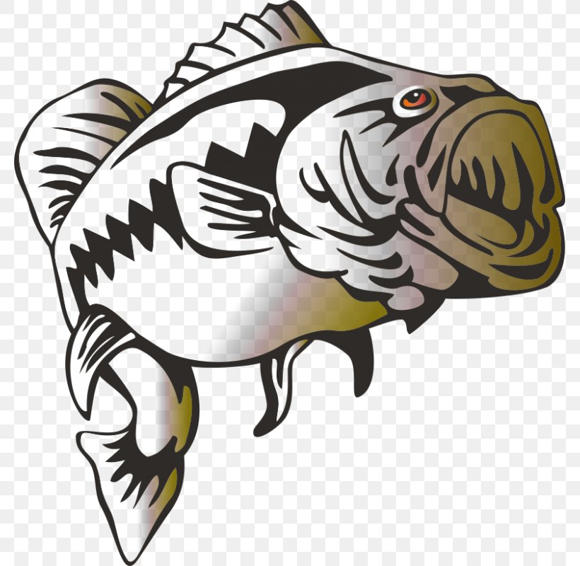 Largemouth Bass Bass Fishing Clip Art, PNG, 800x800px.