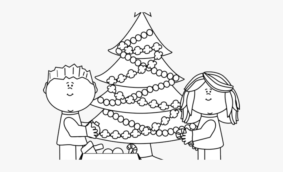 Christmas Black And White Clipart.