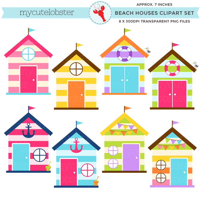 Beach house clip art.