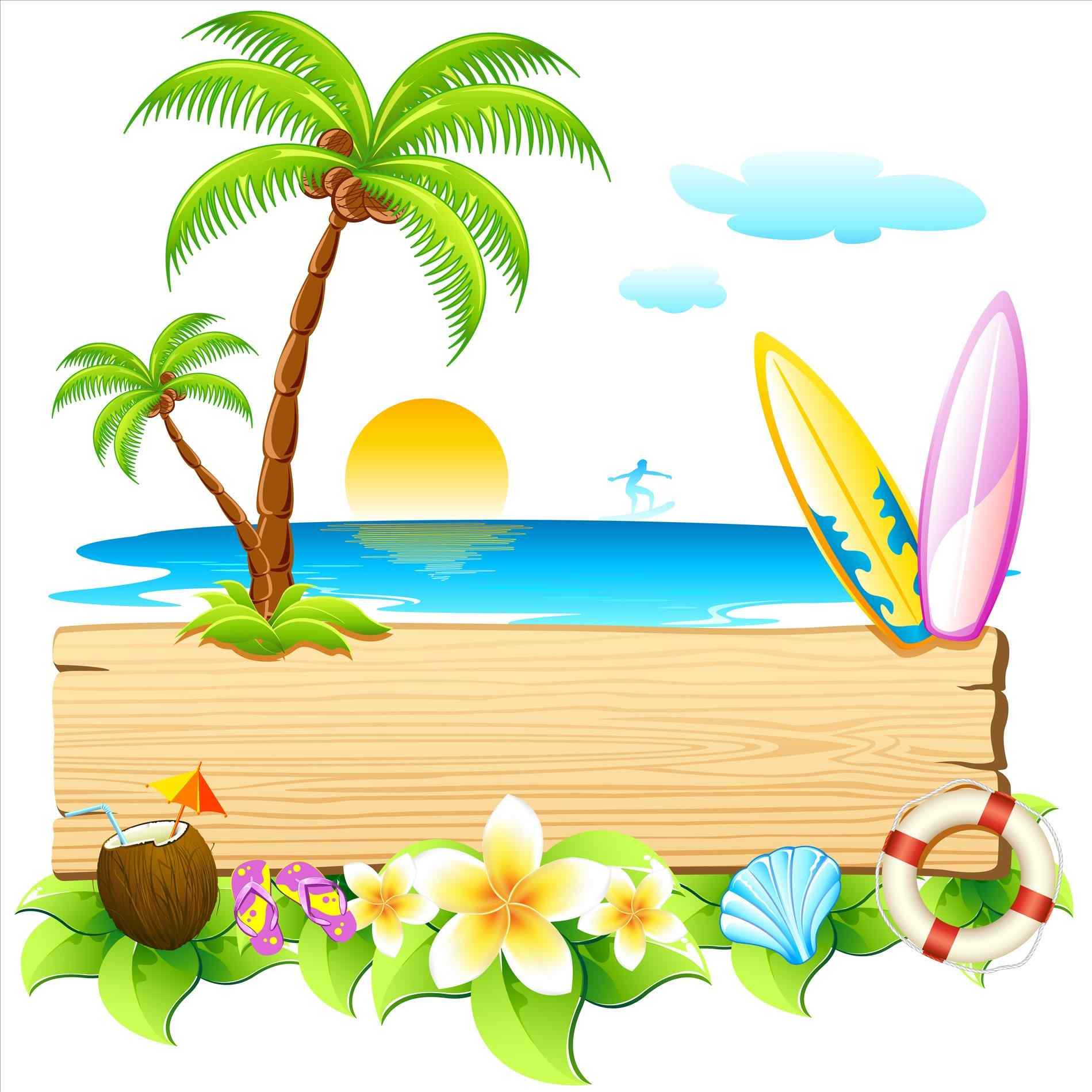 Beach Clipart For Kids.