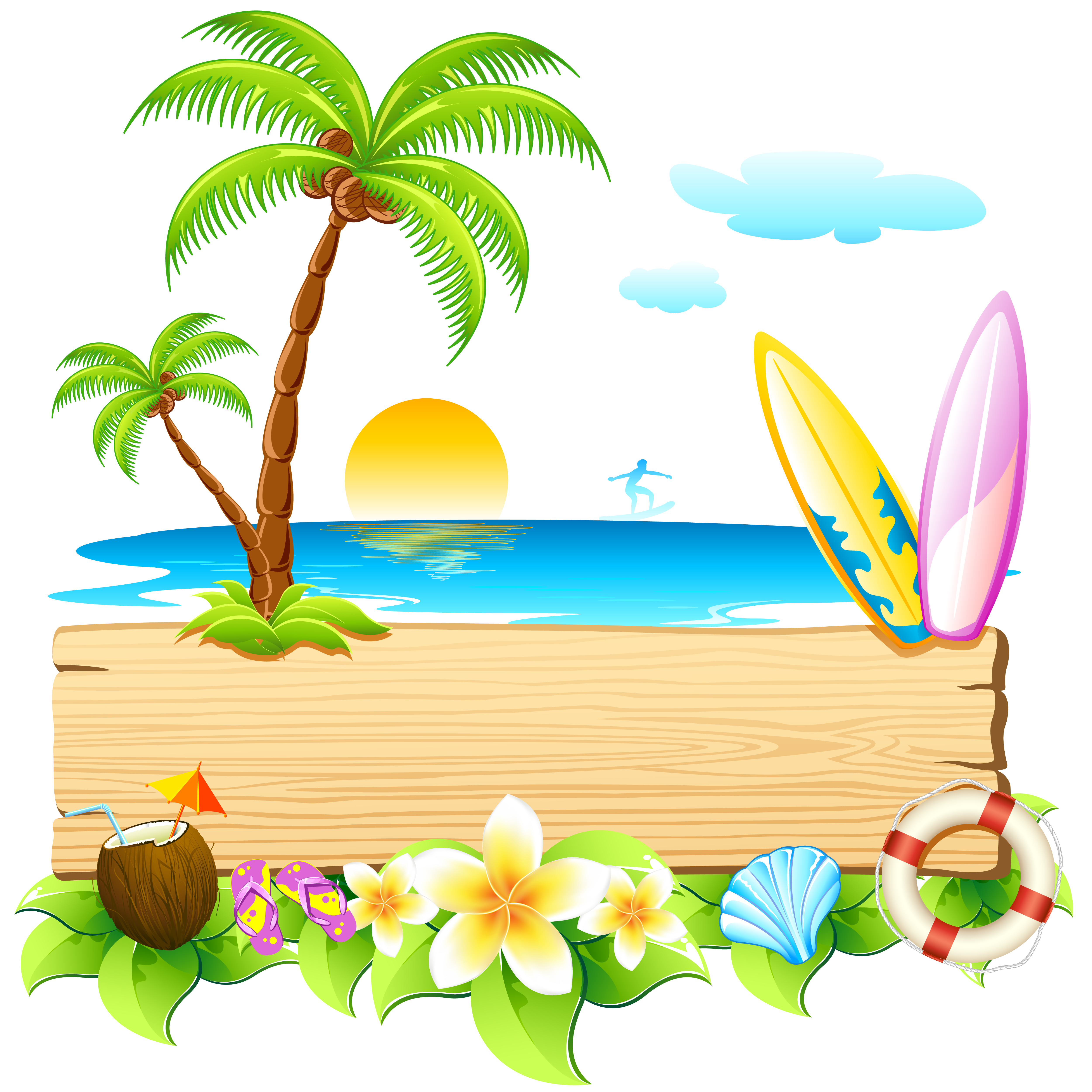 Hd beach clipart.