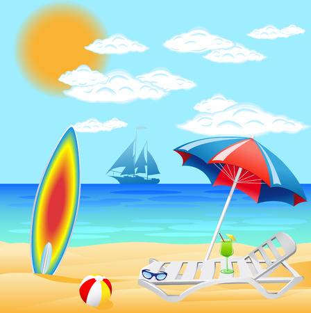 Clipart beach scenes 6 » Clipart Station.