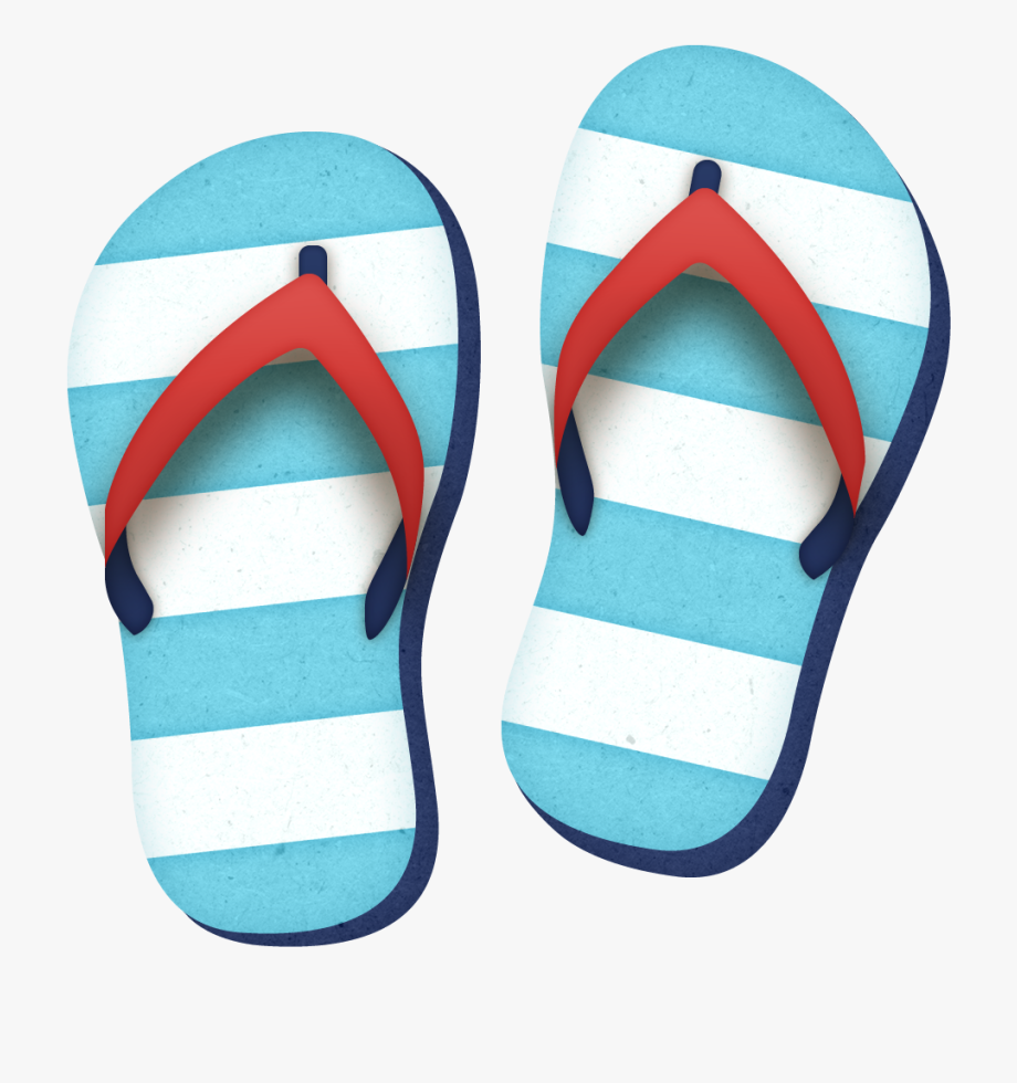 Beach Sandals Clipart, Cliparts & Cartoons.