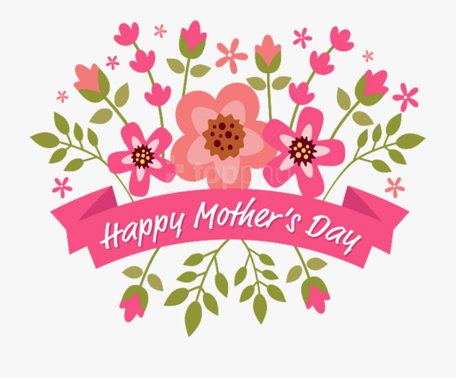 Happy Mothers Day Clipart Banner Png.