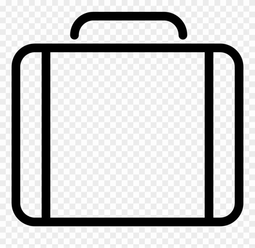 Outline Image Of Briefcase Png.