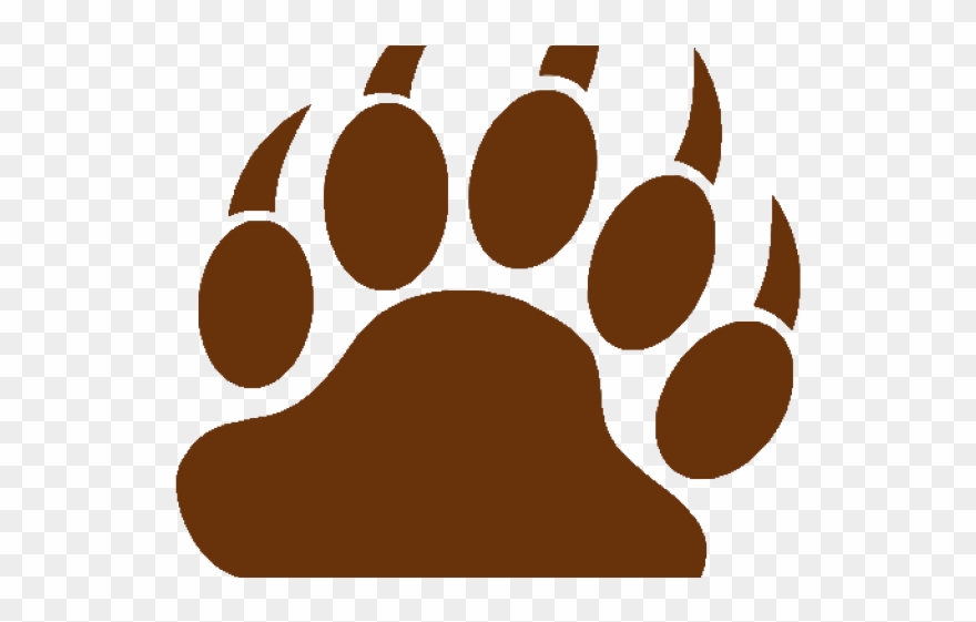 Brown Bear Clipart Paw.