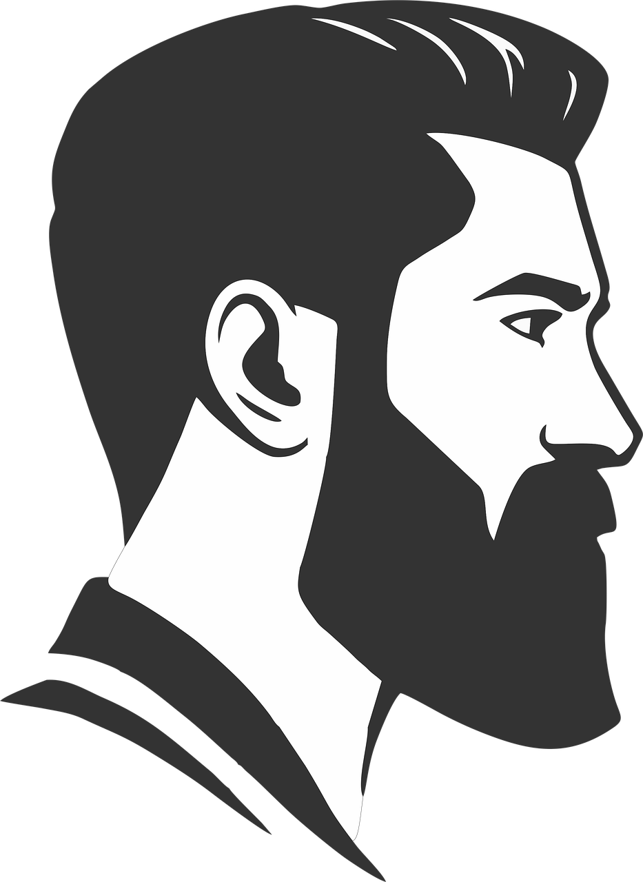 Beard Man Clip art.