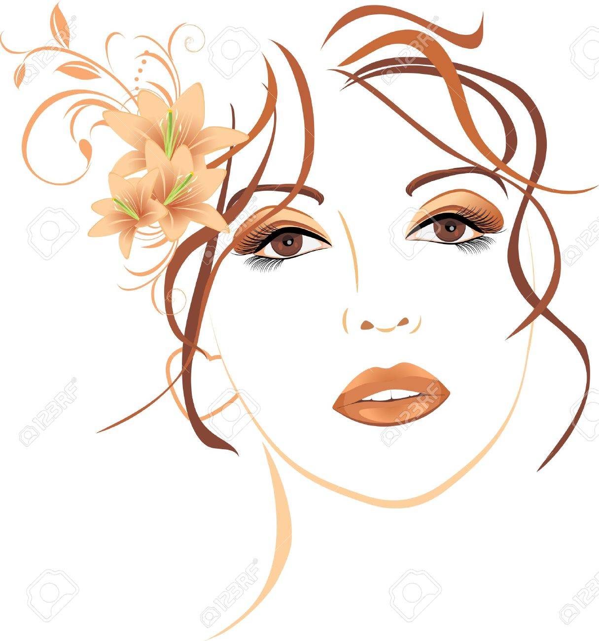 Beautiful woman clipart 3 » Clipart Station.