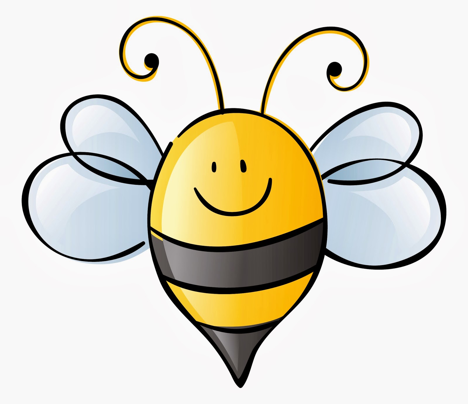 Bee Reading Clipart.