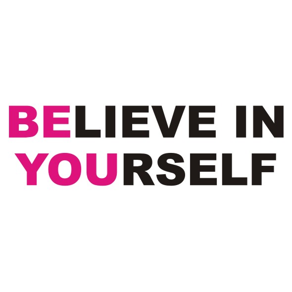 Believe in yourself clipart.