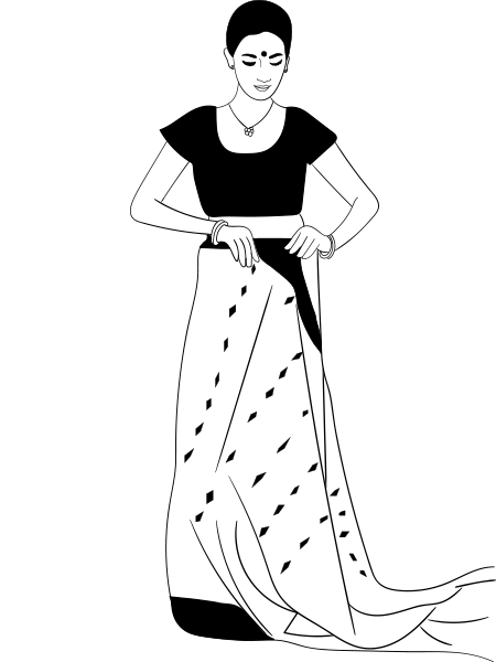 How To Wear A Saree In Bengali Style.