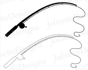 418 Fishing Rod free clipart.